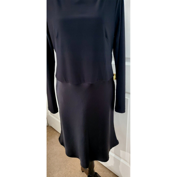 NWT Cynthia Steffe Women's Black Midi Dress Cocktail Fit & Flare MSRP $198 Sz M - Picture 2 of 9